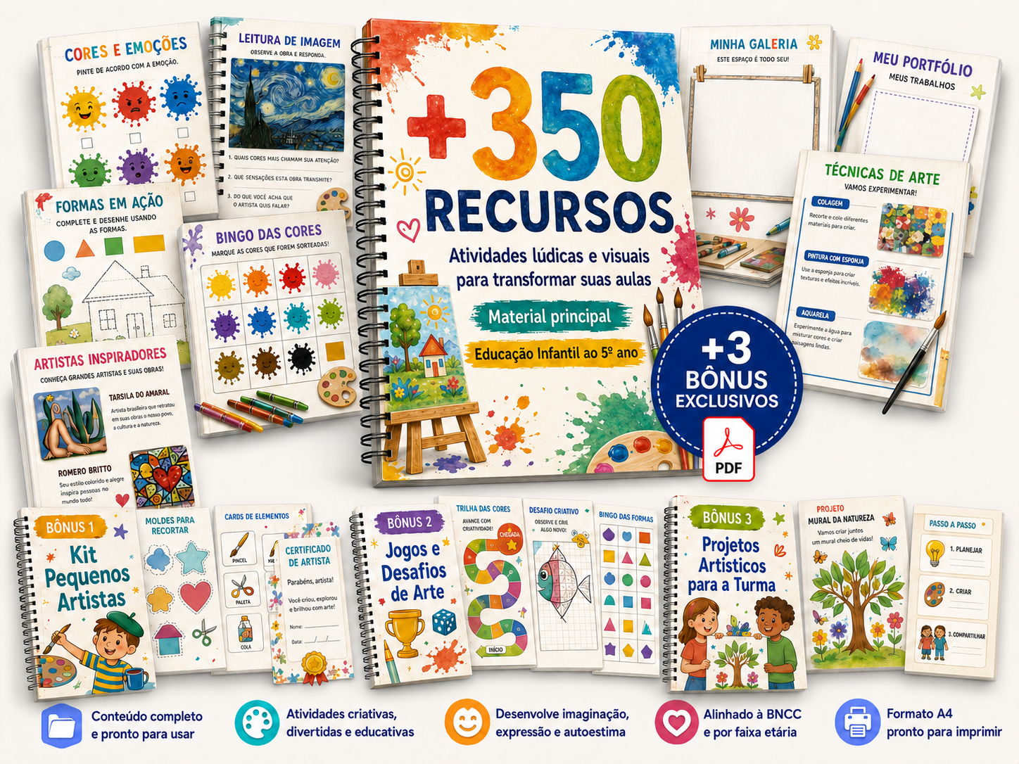 Kit Professor de Artes — +350 recursos visuais