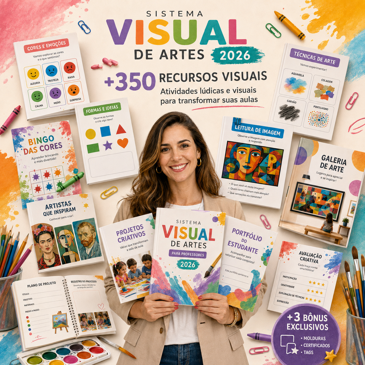 Sistema Visual de Artes 2026 - todos os recursos